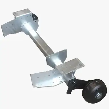 Voorste as DW2000 geremd 1000kg Knott