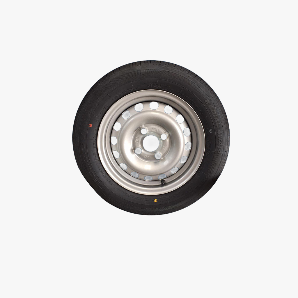 Wiel + Band 145/80R13 4-Gats