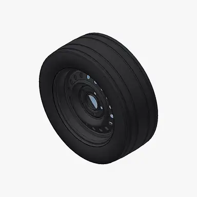 Reservewiel 195/50R13C zwart (Black Edition)