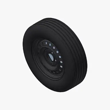 Reservewiel 165/70R13 zwart (Black Edition)