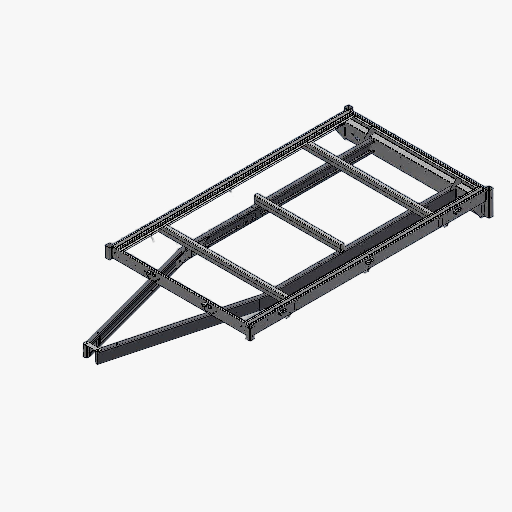 Chassis PL 256 150 met U verzinkt