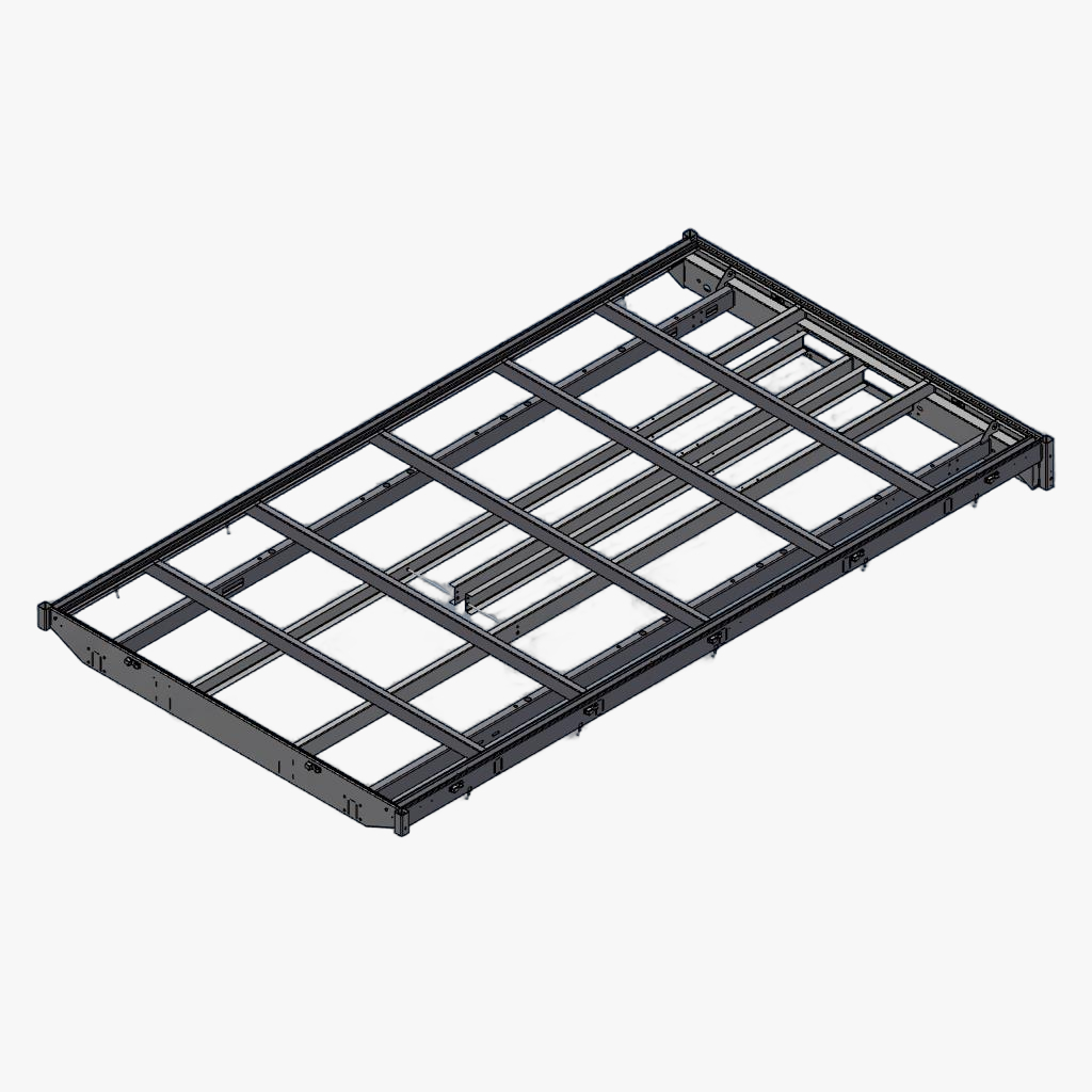 Chassis PL 406 224 Oprijpl. bladveer tridem verz