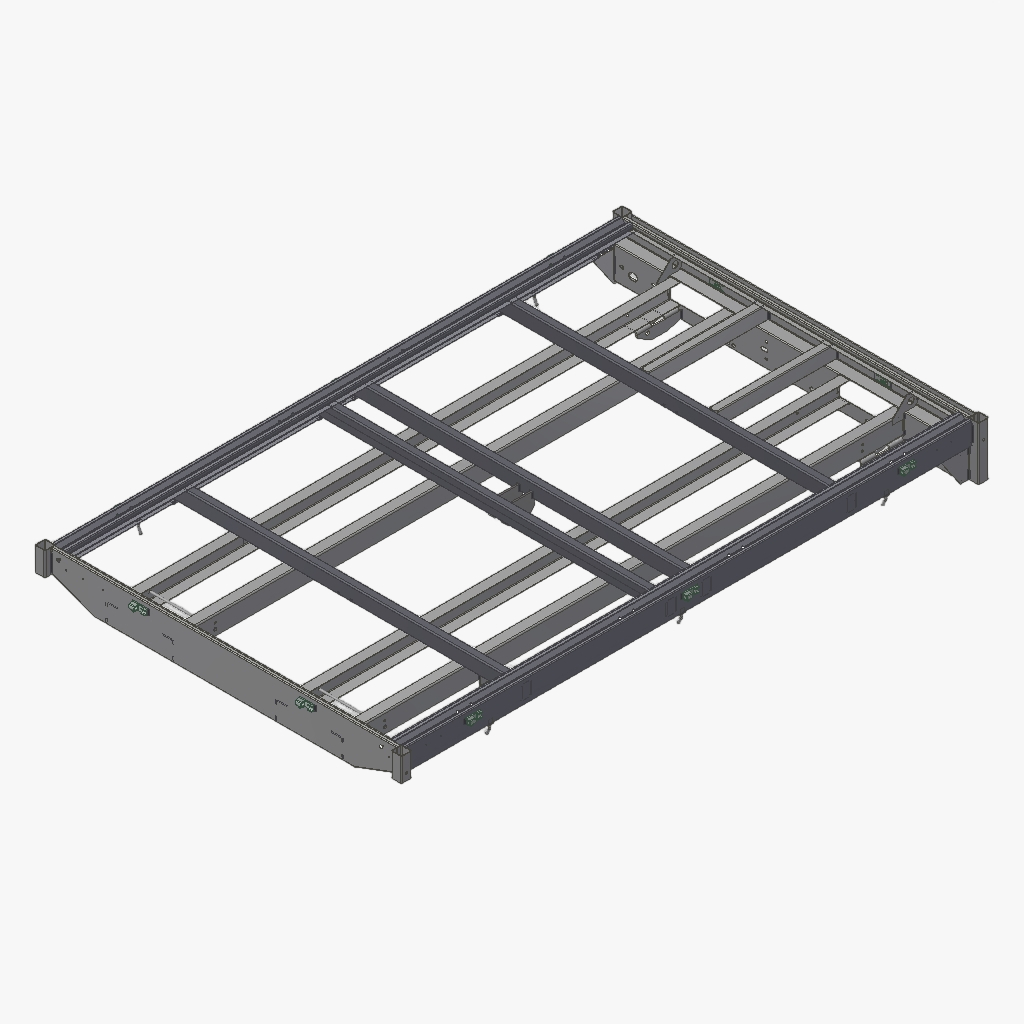 Bovenraam K1 276 170 Oprijplaten verzinkt