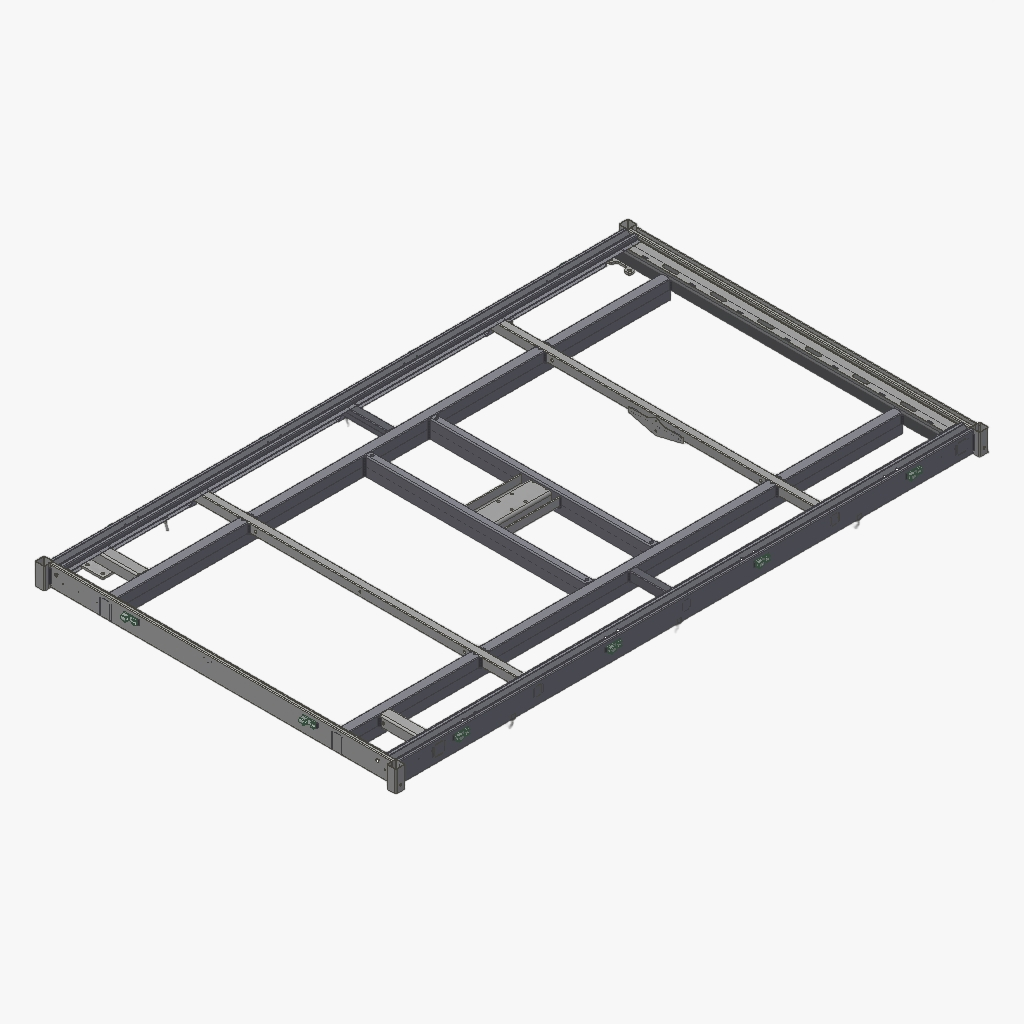 Bovenraam K3 306 184 met U verzinkt