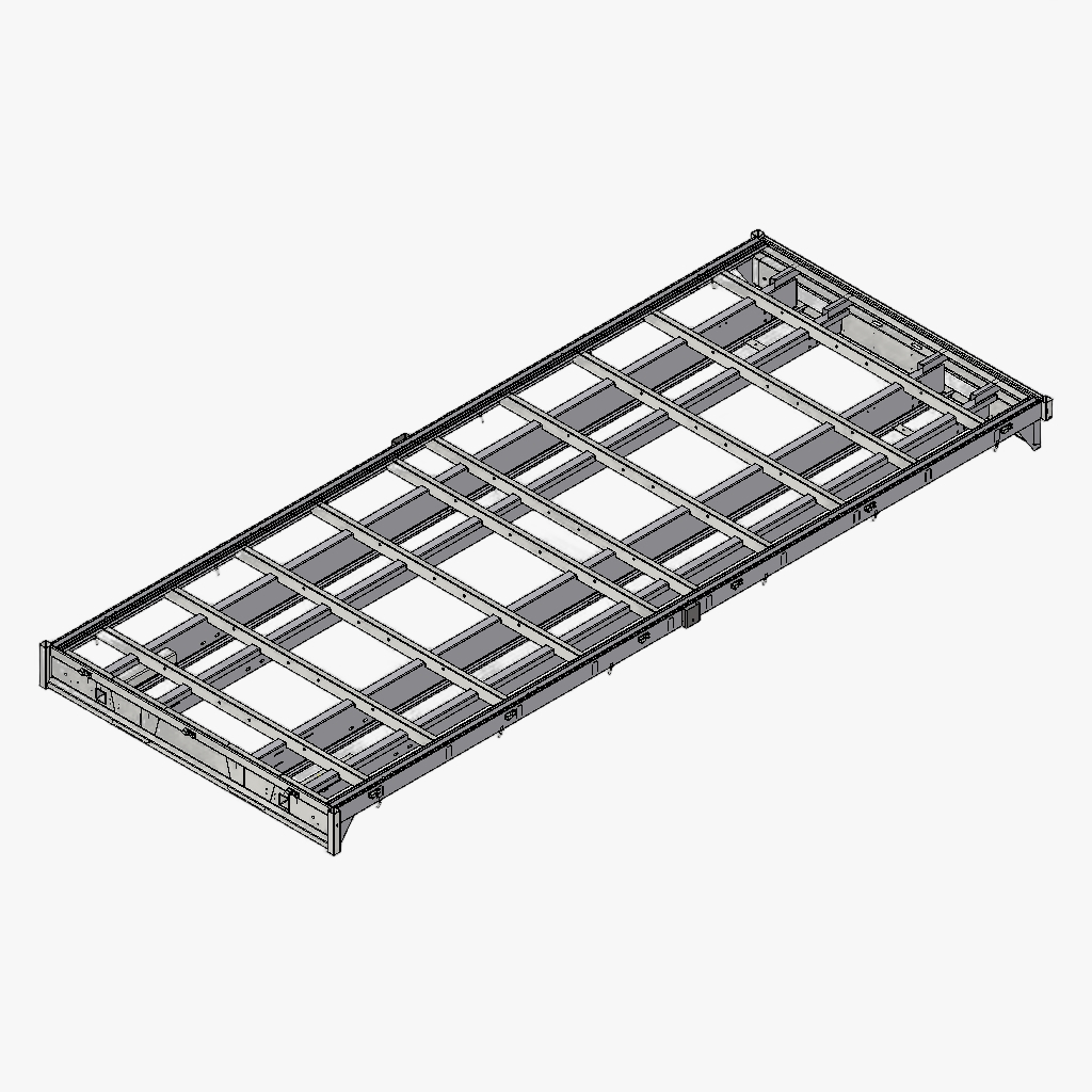 Chassis PL 506 204 tandem Opr verzinkt