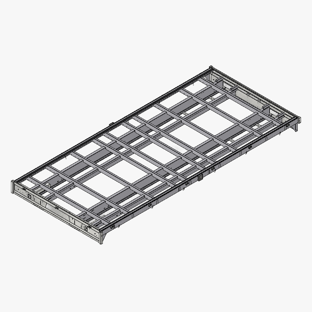 Chassis PL 506 224 tridem Opr verzinkt