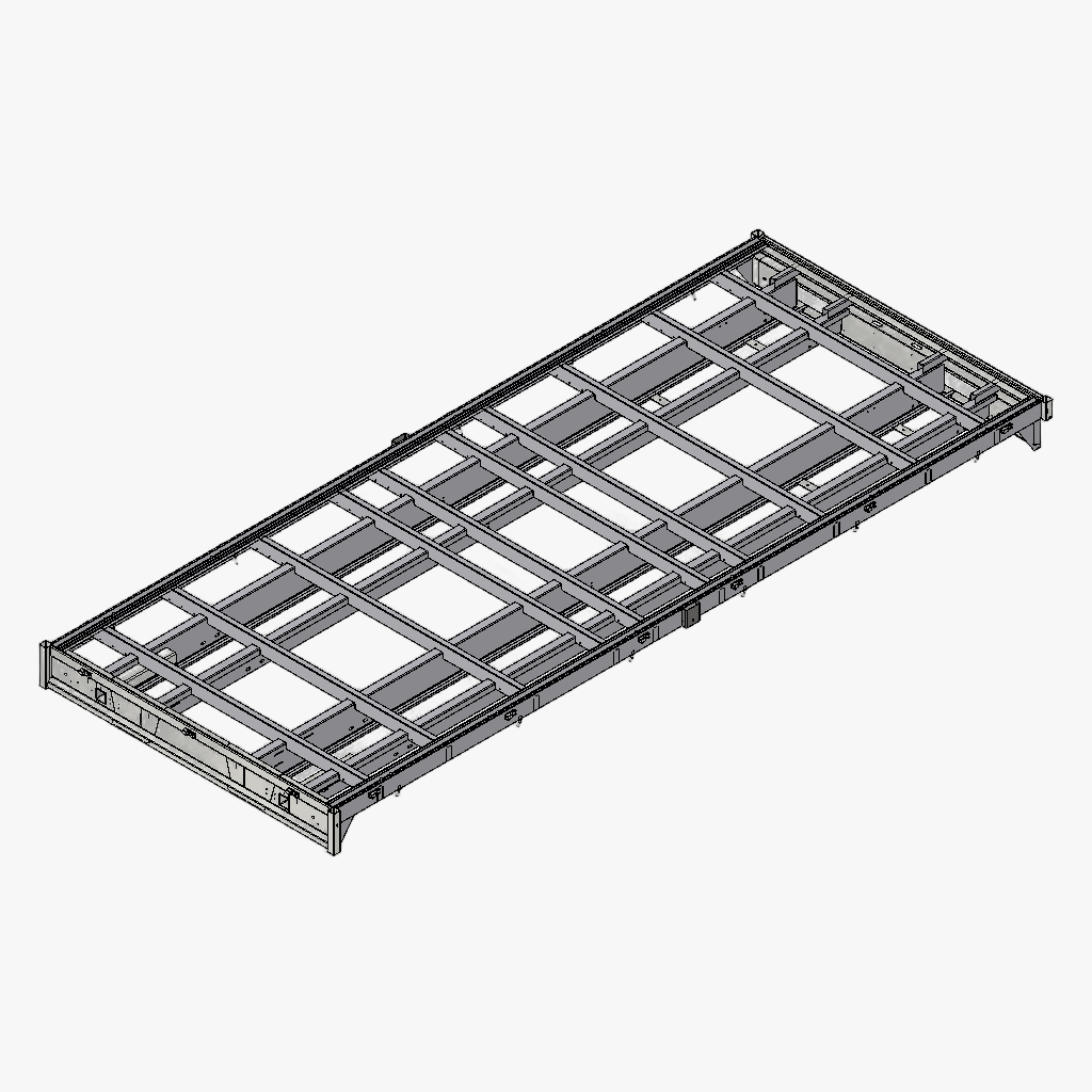 Chassis PL 506 204 tridem Opr verzinkt