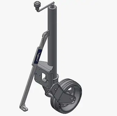Heavy Duty neuswiel (500kg, afgesteund) (KNOTT)