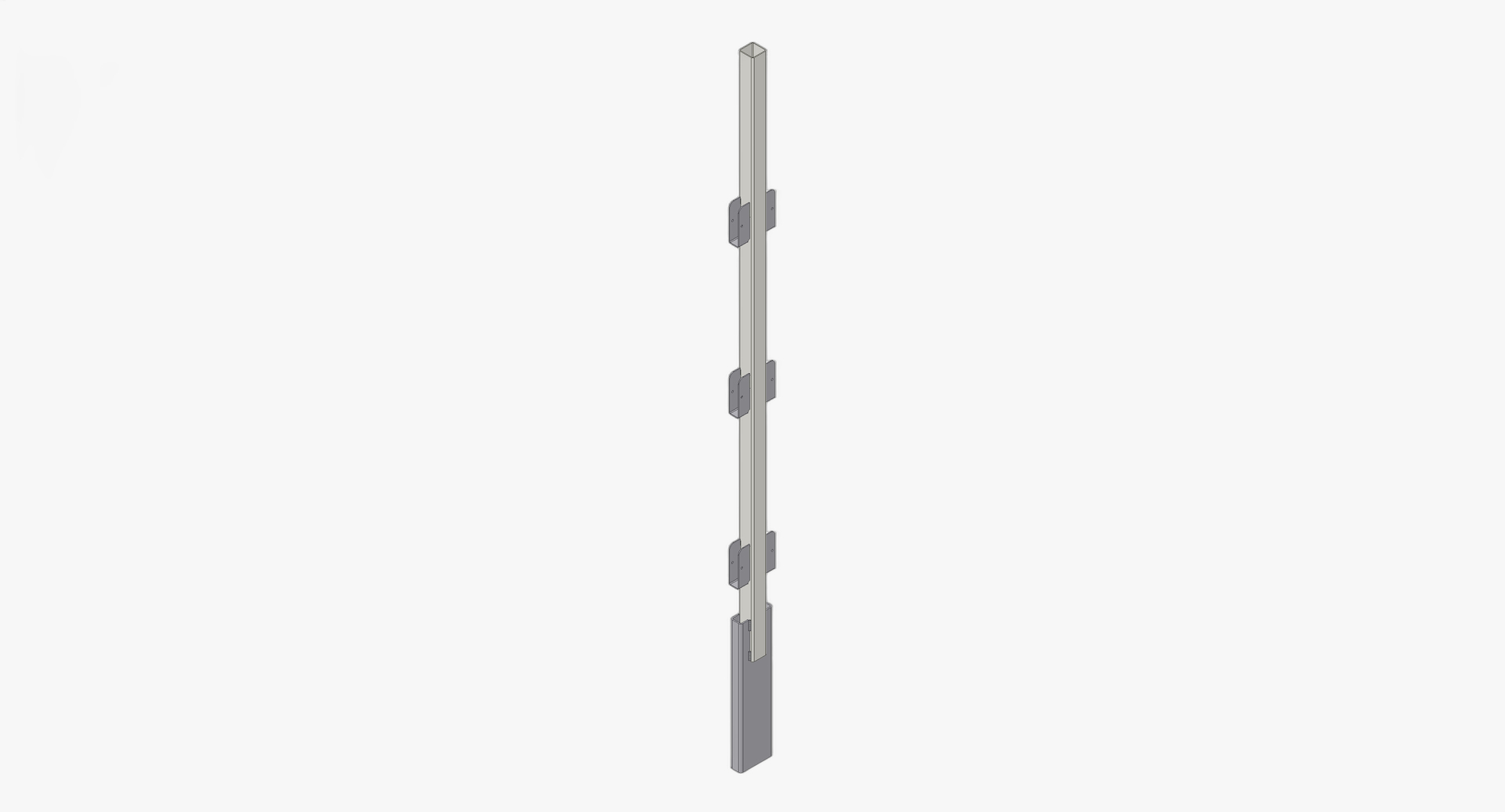 Toogstaander midden tbv H=1800 verzinkt PKT 2021