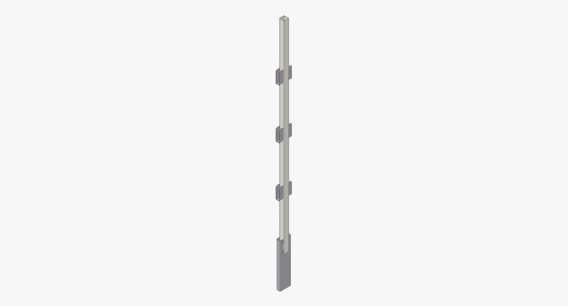 Toogstaander midden tbv H=2000 verzinkt PKT 2021