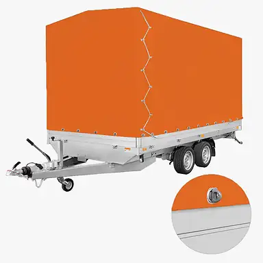 Huif PL 506 204 (180cm, oranje, draaisluiting)