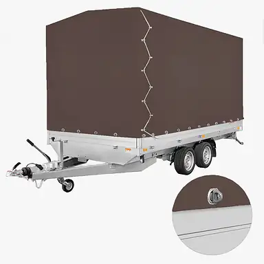 Huif PL 506 204 (180cm, bruin, draaisluiting)