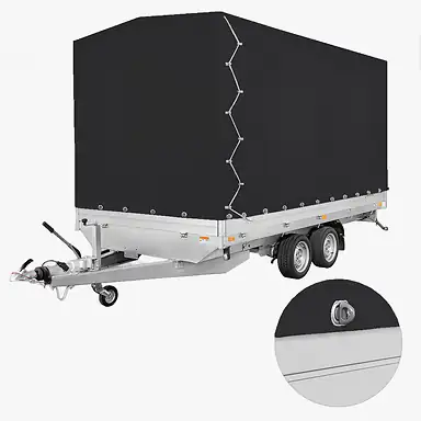 Huif PL 506 204 (180cm, zwart, draaisluiting)