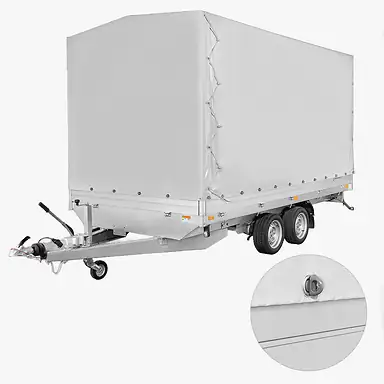 Huif PL 506 204 (180cm, lichtgrijs, draaisluiting)