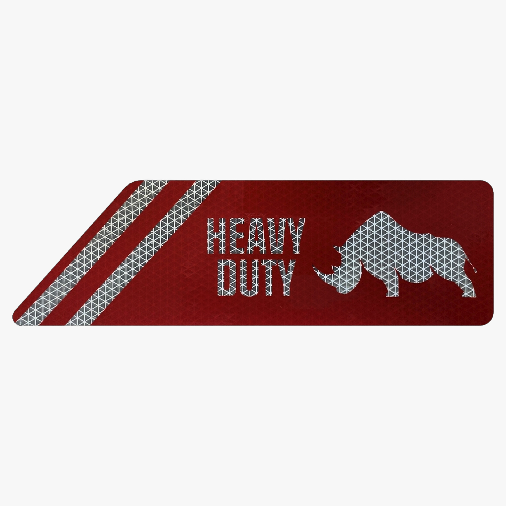 Sticker Heavy Duty Rechts rood