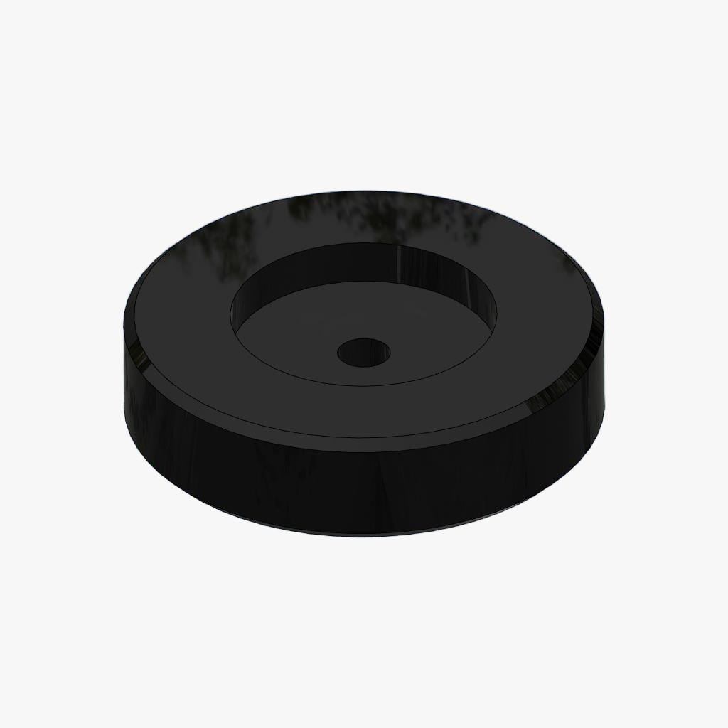 Stootblok rond kunststof K3 5mm