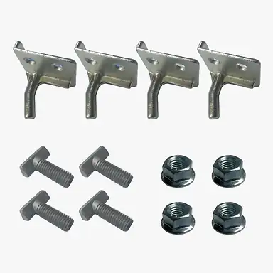 Set touwhaken (4 stuks) opschroefbaar