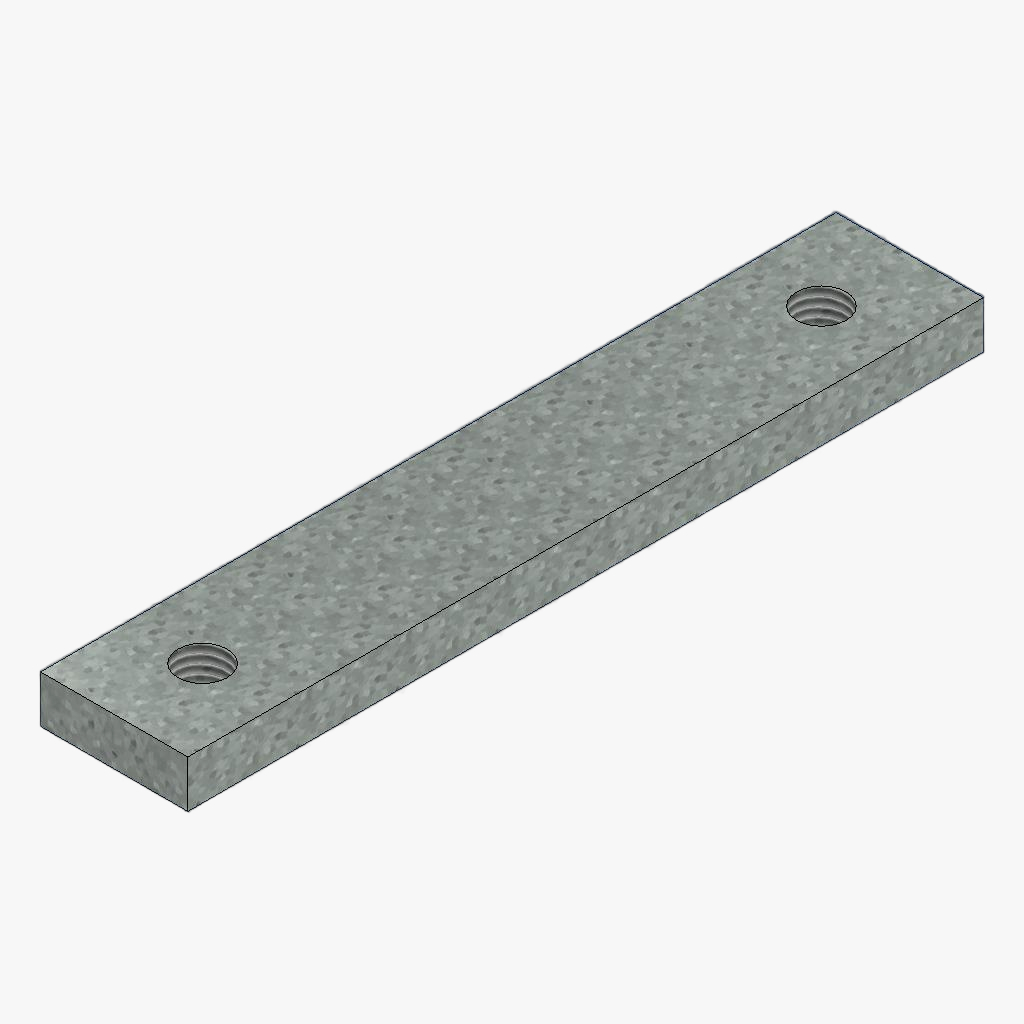 Moerplaat M10 montage steunpoot verzinkt