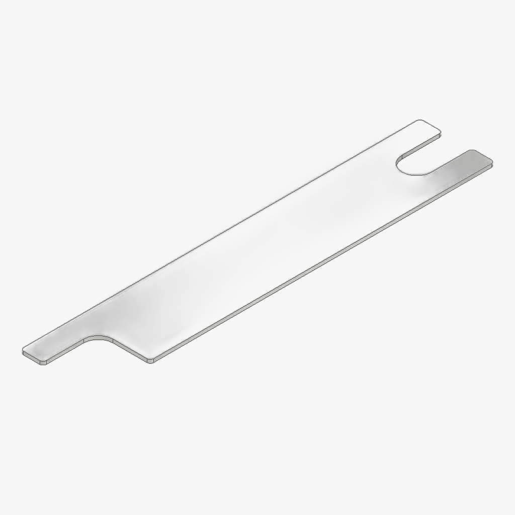 opvulplaat bordscharnier 1mm