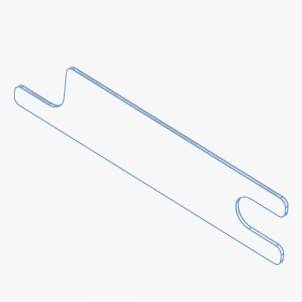 Opvulplaat achterbordscharnier Oprijplaat 1mm