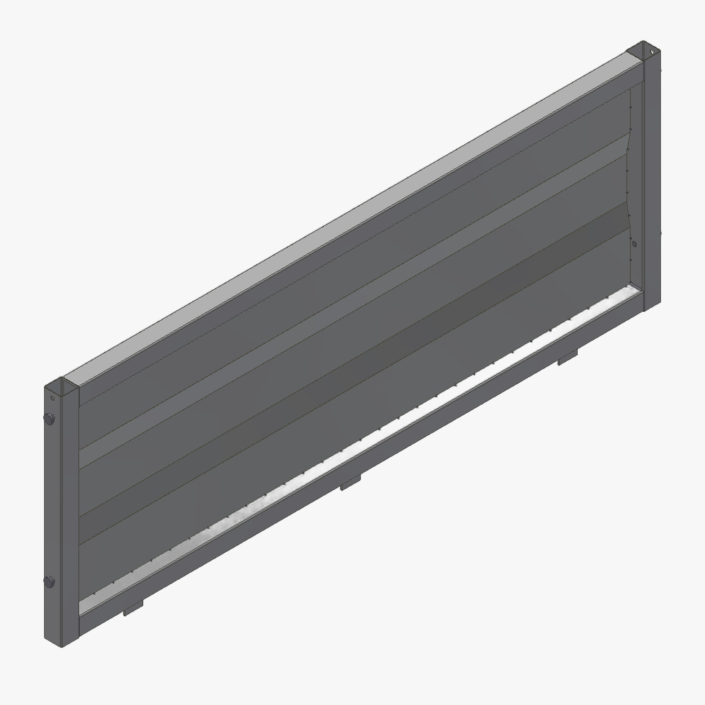 V/A loofrek dicht 170 60cm verzinkt