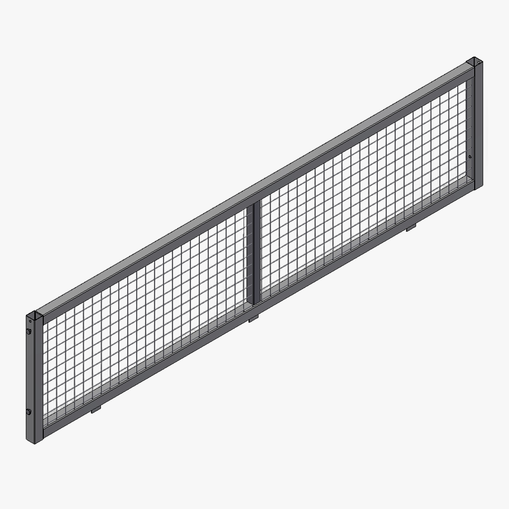 Zijkant loofrek 256 60cm verzinkt