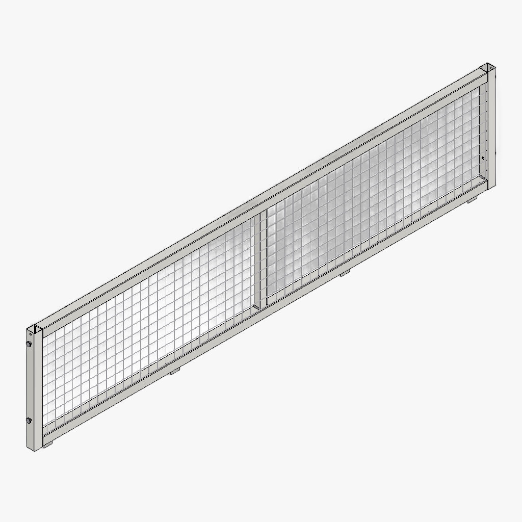 Zijkant loofrek 276 60cm verzinkt