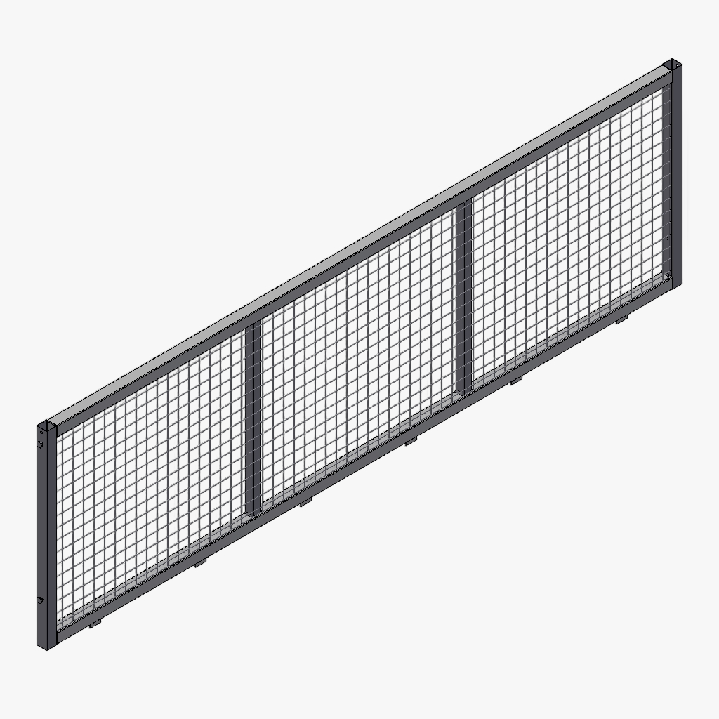 Zijkant loofrek 306 90cm verzinkt