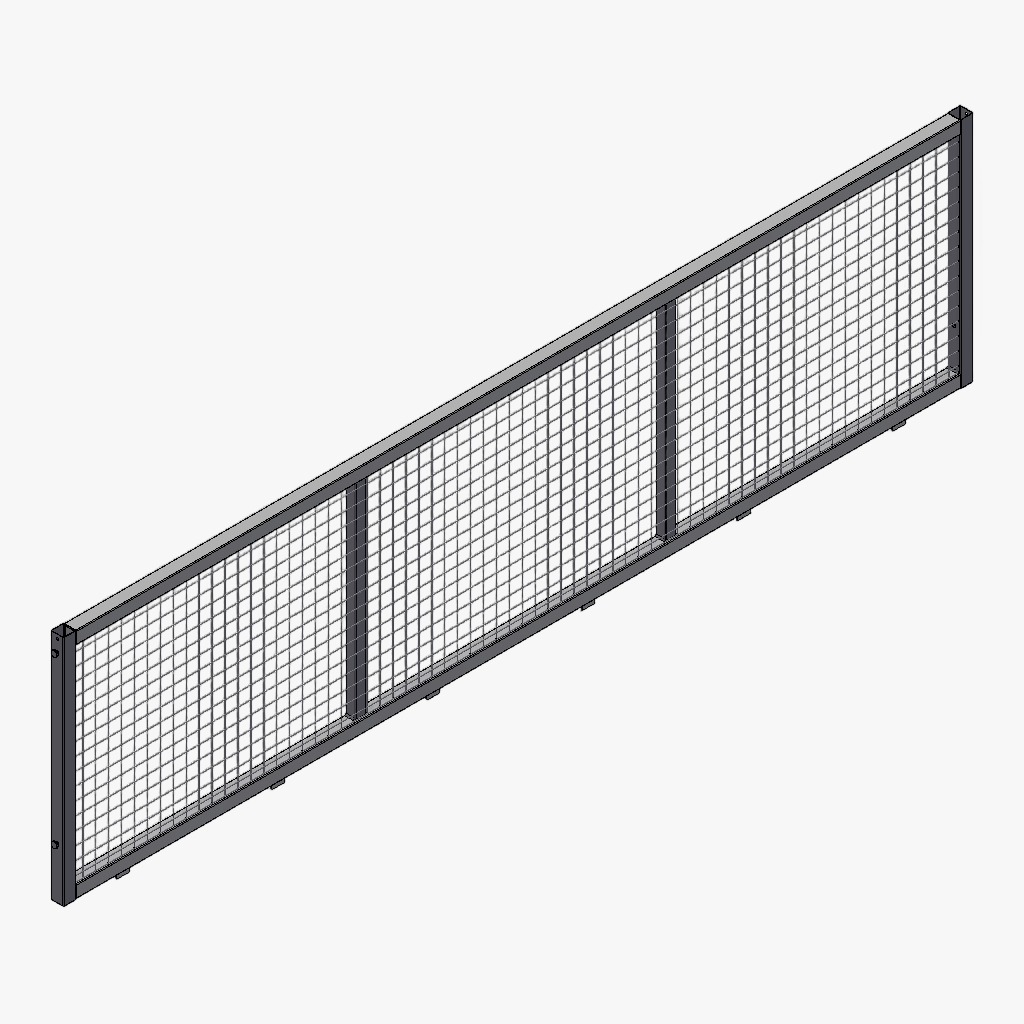 Zijkant loofrek 356 90cm verzinkt