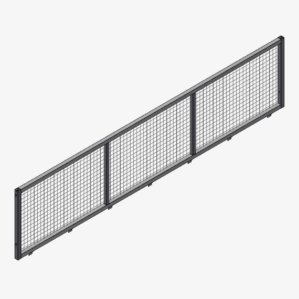 Zijkant loofrek 406 90cm verzinkt