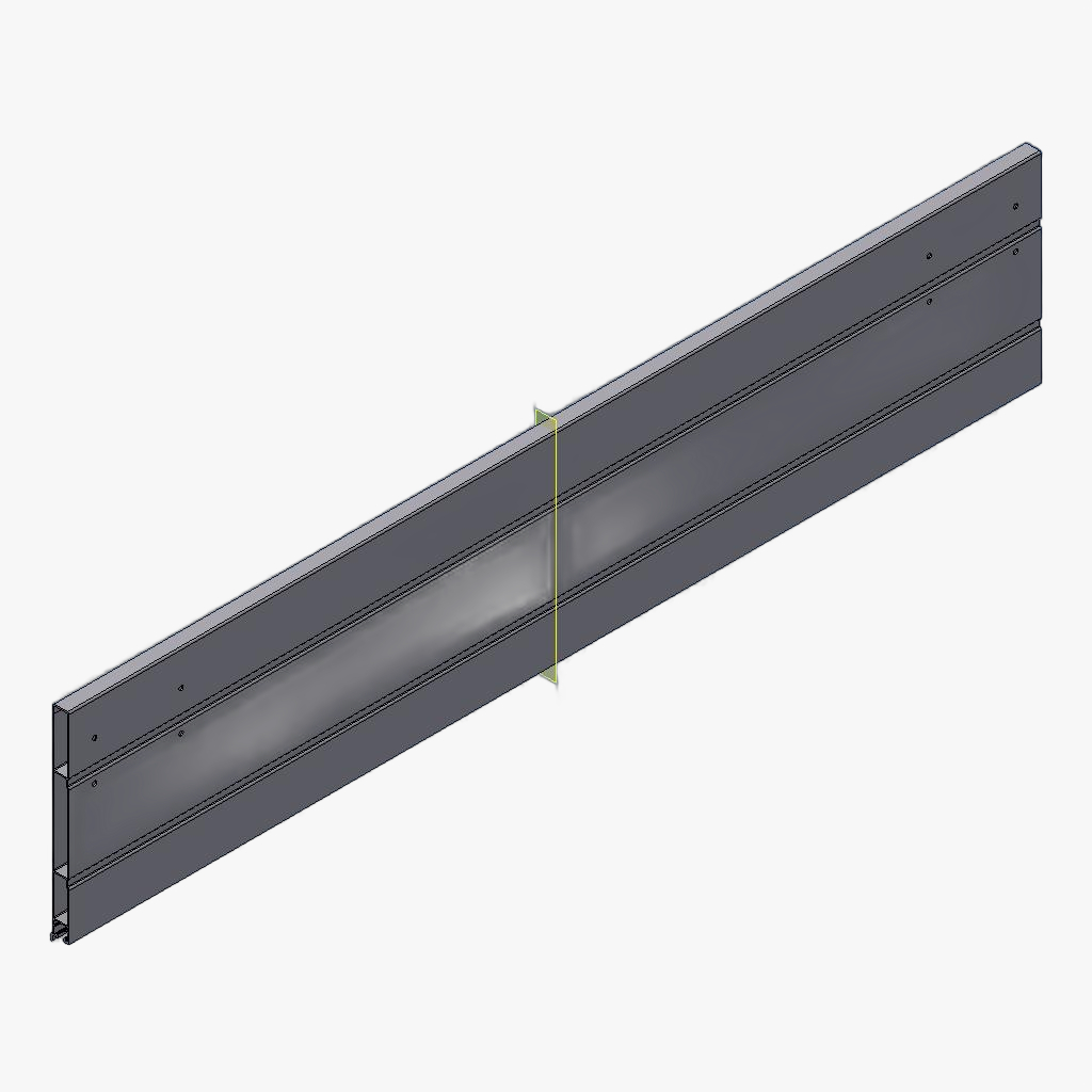 Zijbord 506 30cm 2 Delig LV/RA Gelakt cpl