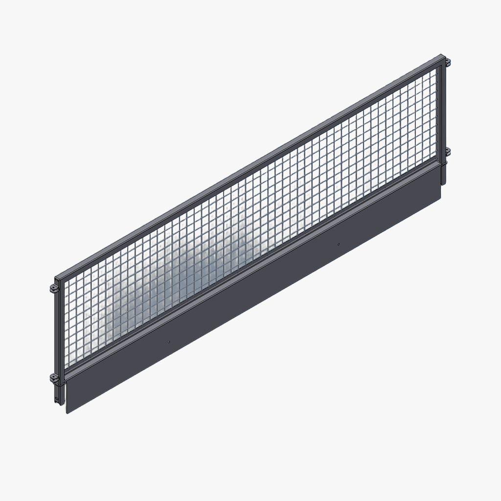 Zijkant Li/Re loofrek B/S verzinkt