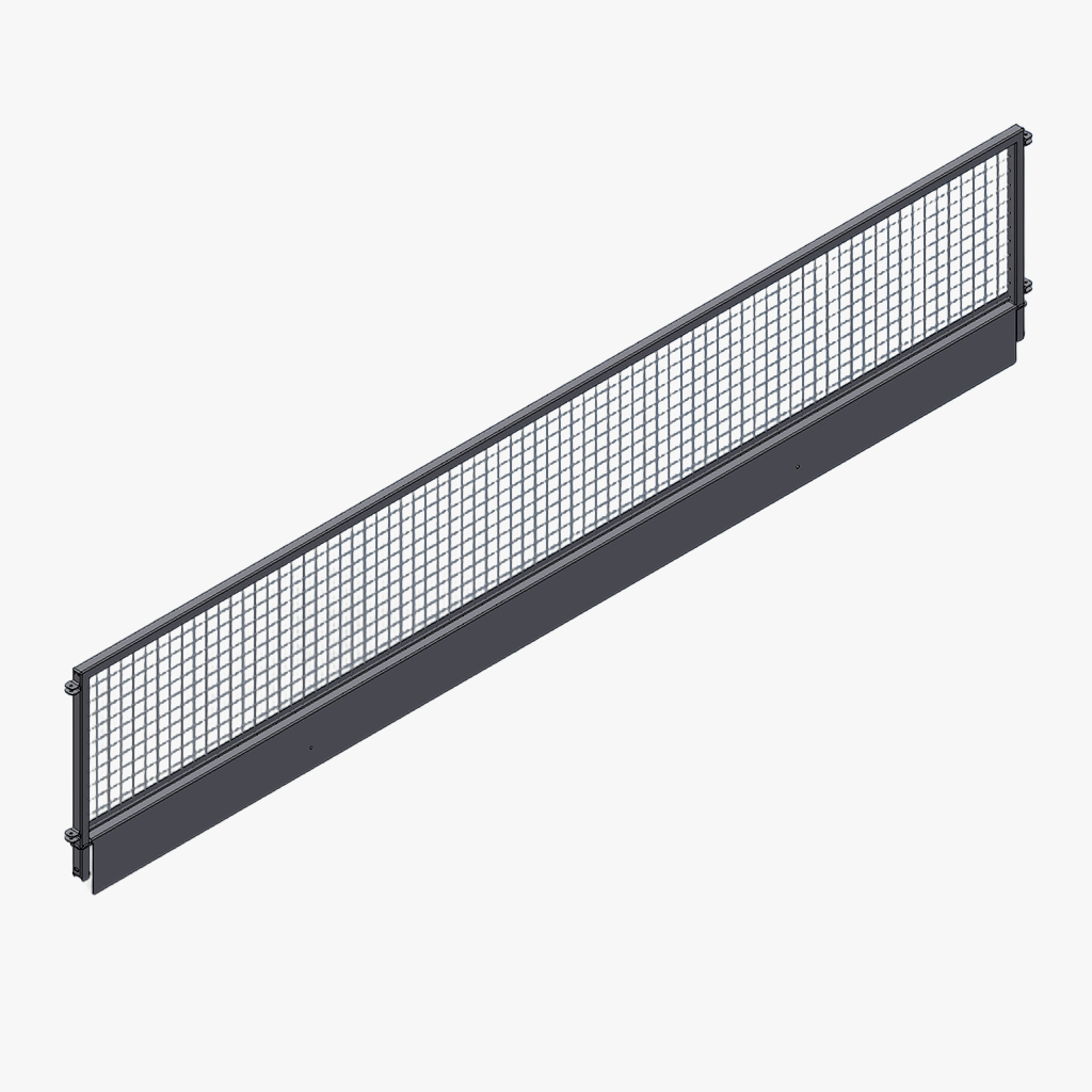 Zijkant Li/Re loofrek F verzinkt