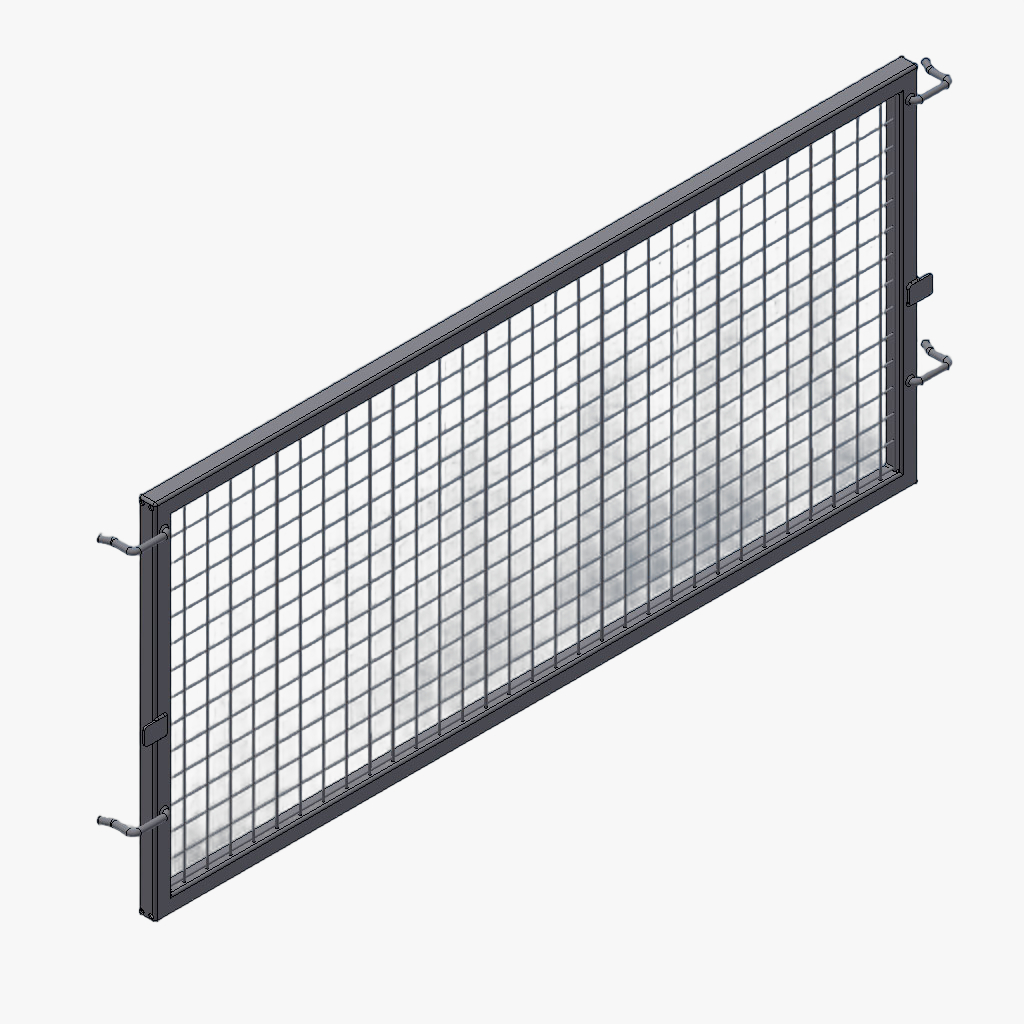 Achterkant loofrek T/F verzinkt