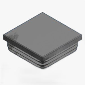 Inslagdop 50 x 50 x 3 Zwart