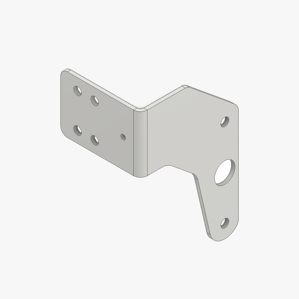 Steun contourlamp links K1 K3 verzinkt