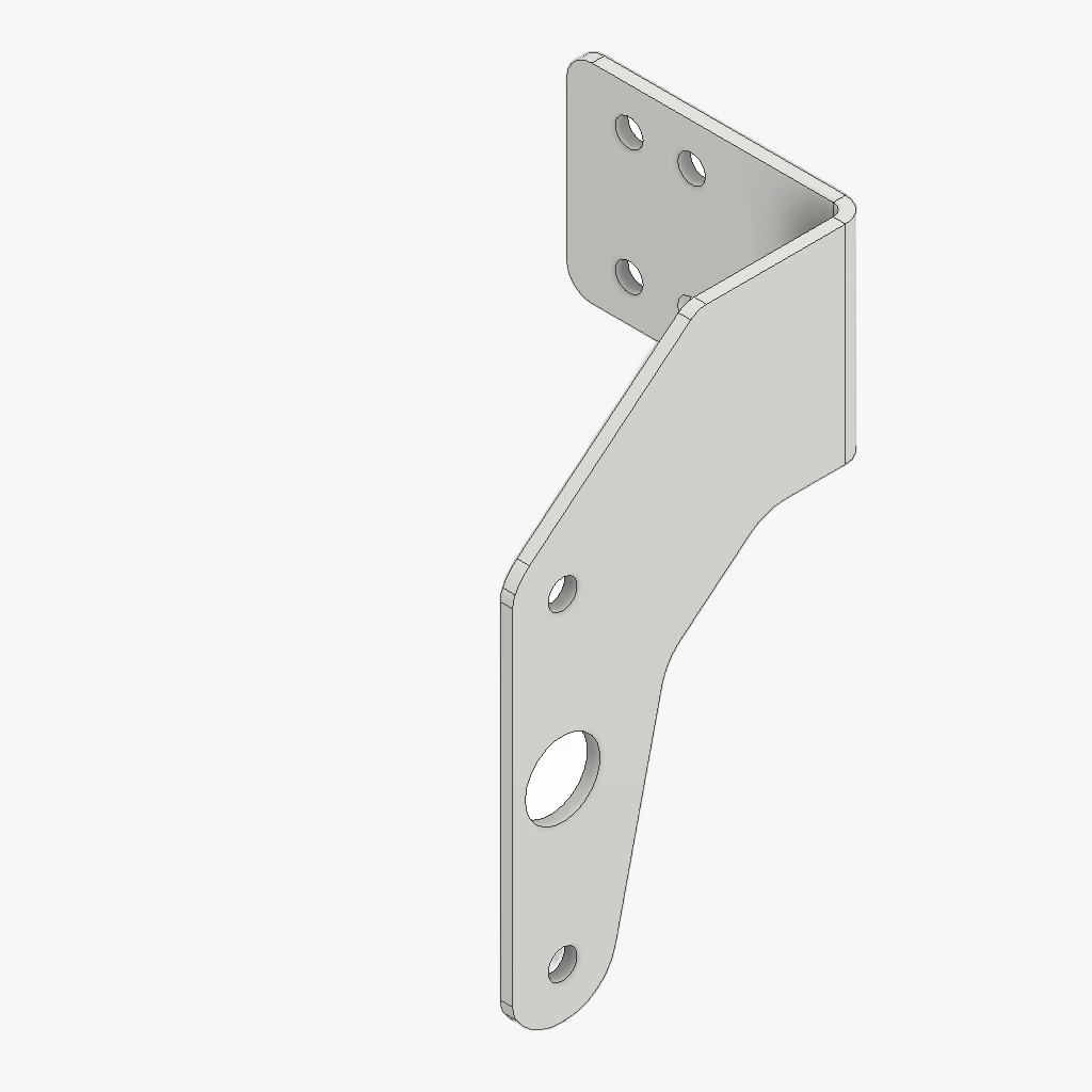 Steun contourlamp rechts K1 K3 verzinkt