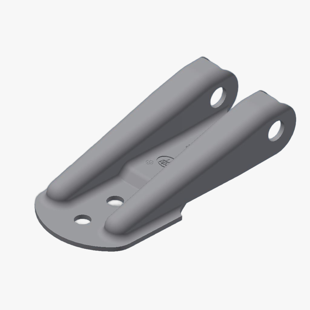 Achterbord scharnier Zink