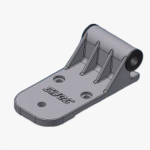 Scharnier deur opbouw Alu