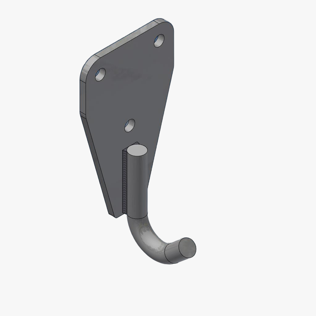 Haak tbv kipper met oprijplaten verzinkt