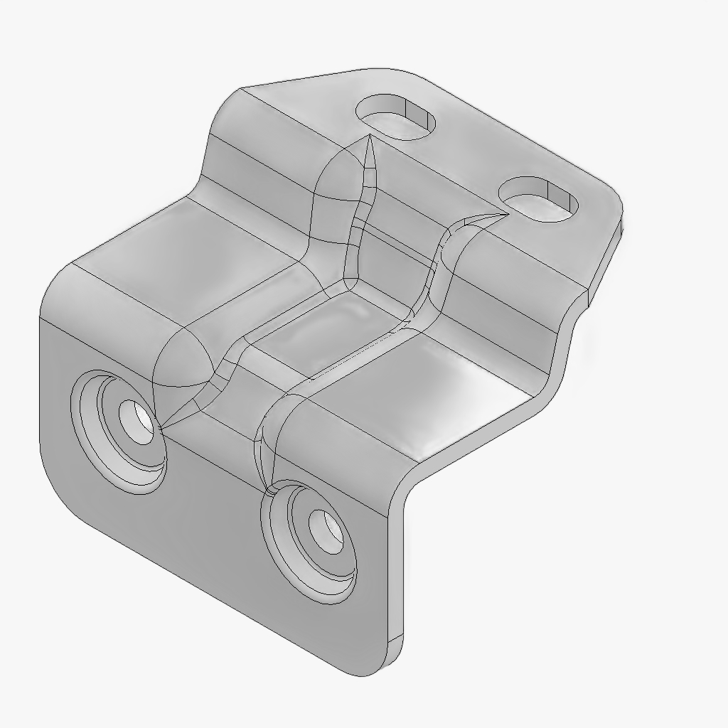 Disselbevestiging binnen verzinkt Alko