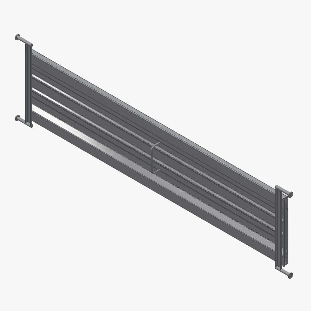 Achterbord K3 310/360 176 HDS 40cm DSAB verzinkt