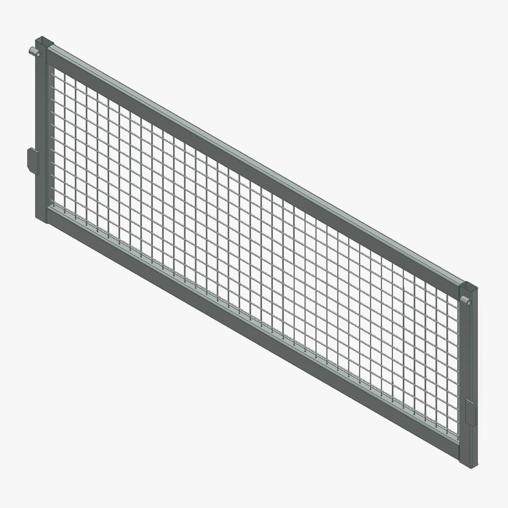 Achterkant loofrek K3 HDS 62cm verzinkt