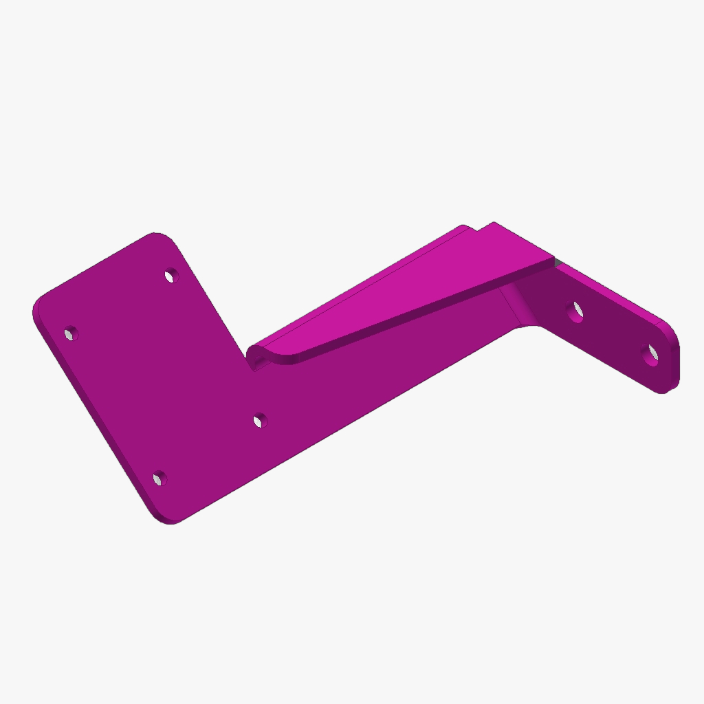 Spatschermsteun K3 HDS links staal verzinkt