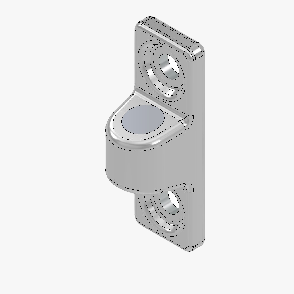 Bordwandscharnier zonder borging