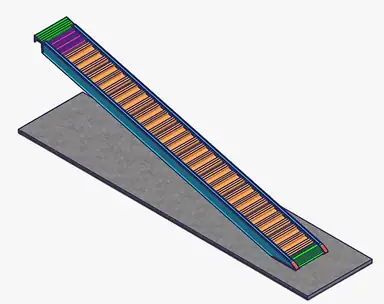 Oprijplaat K3 HDS Alu. 2,5m