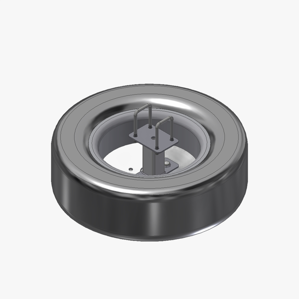 Reservewielsteun K3 HDS cpl