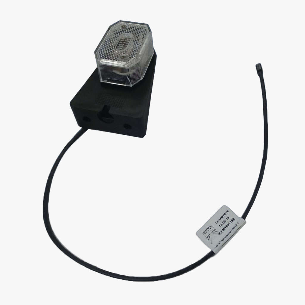 Breedtelamp met houder en kabel 500mm