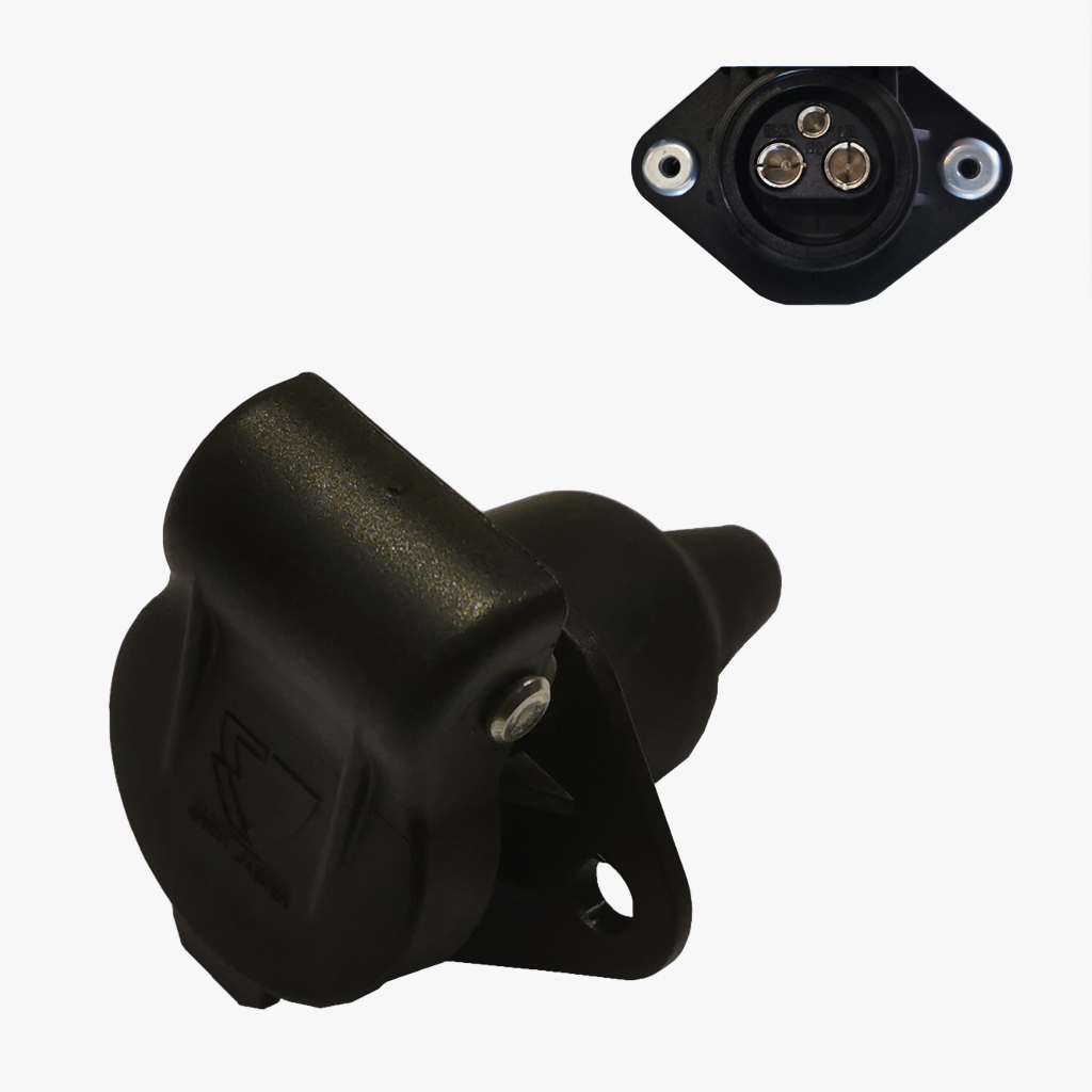 3-polige bijlaadstekkerdoos  DIN9680