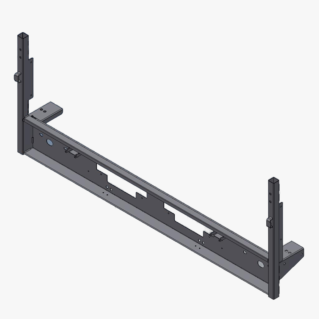 Achterkader W McAlu 2018 oprijp. verzinkt en boren